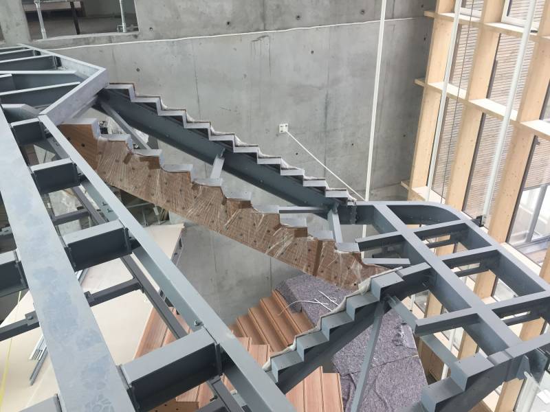 conception d'un escalier en acier à Bordeaux