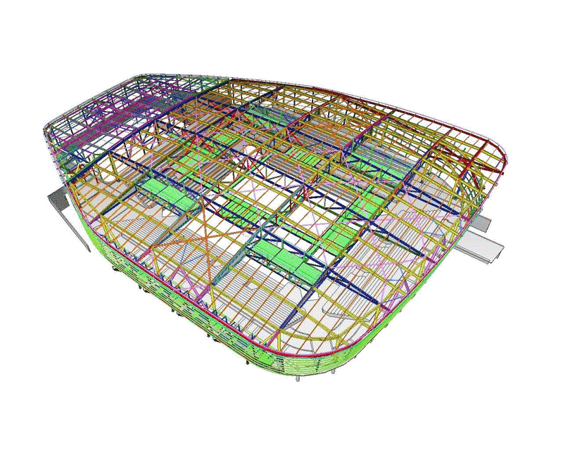 Palais omnisports - Antibes - les 3 moulins